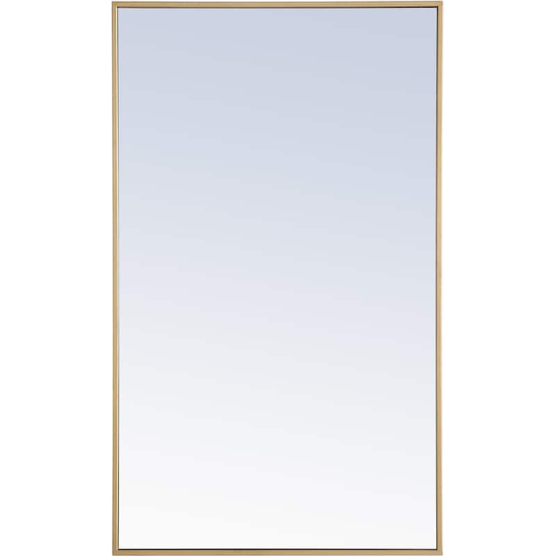 Elegant Lighting Eternity 40"x 24" Rectangular Metal Framed Wall