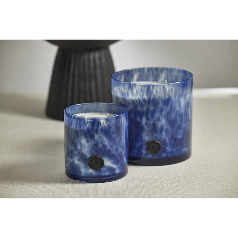 AG Opal Glass 5-Wick Candle Jar-Sea Salt Coastal Mist - 8" dia x 8"