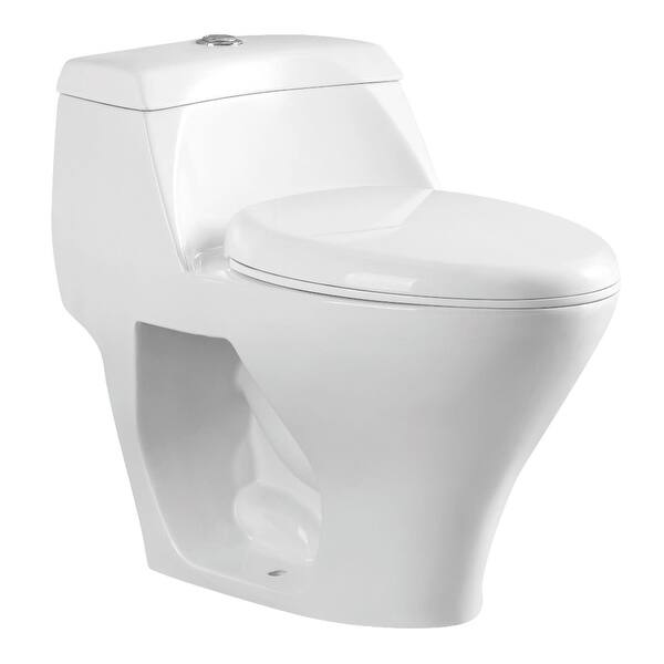 Shop Kingston Brass Vwc1993 1 1 Gpf One Piece Round Toilet With