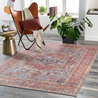 Artistic Weavers Veshna Traditional Medallion Machine Washable Area Rug