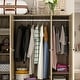 preview thumbnail 36 of 72, Rattan-Accented Wardrobe - Spacious Clothing Organizer with Style