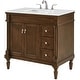 preview thumbnail 9 of 9, Elegant Lighting VF13036-VW Lexington 36" Free Standing Single Basin