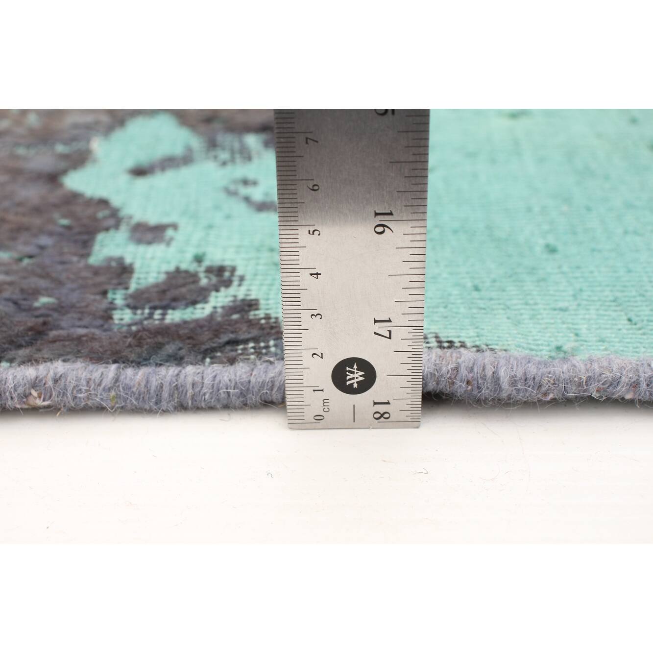 Handknotted Color Transition Indigo, Blue Wool Rug 8'5 x 10'8 Bed