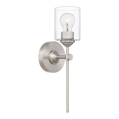 Aria 1-Light Brushed Nickel Wall Sconce