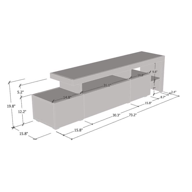 Indisio Modern 73" TV Stand