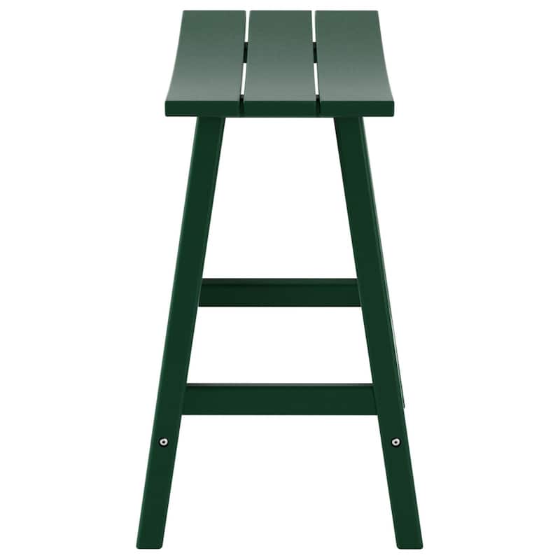 Polytrends Laguna Hdpe All Weather Outdoor Patio 24" Saddle Seat Counter Stool (Set Of 2)