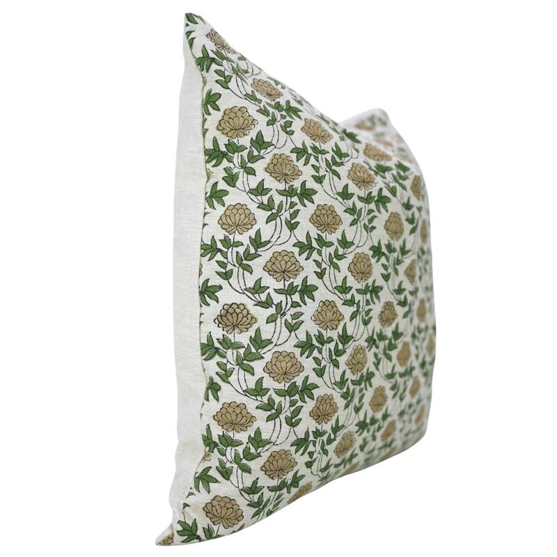 Fabdivine 24x24 Fall Home Decor Cushion Cover Hand Block, Khoobsurat