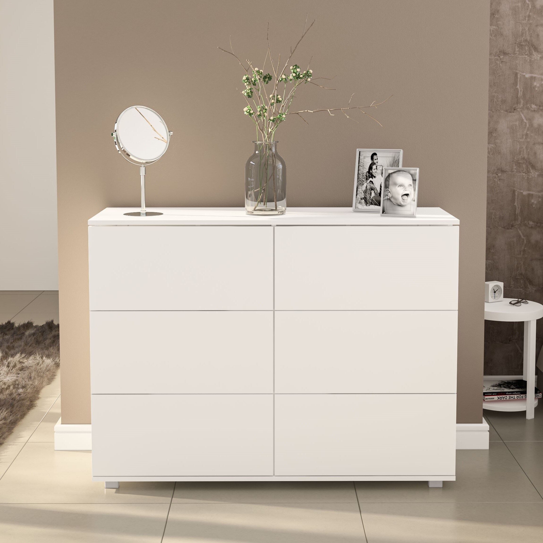 Polifurniture Madison Modern 6 Drawer Double Dresser - Overstock - 33152860