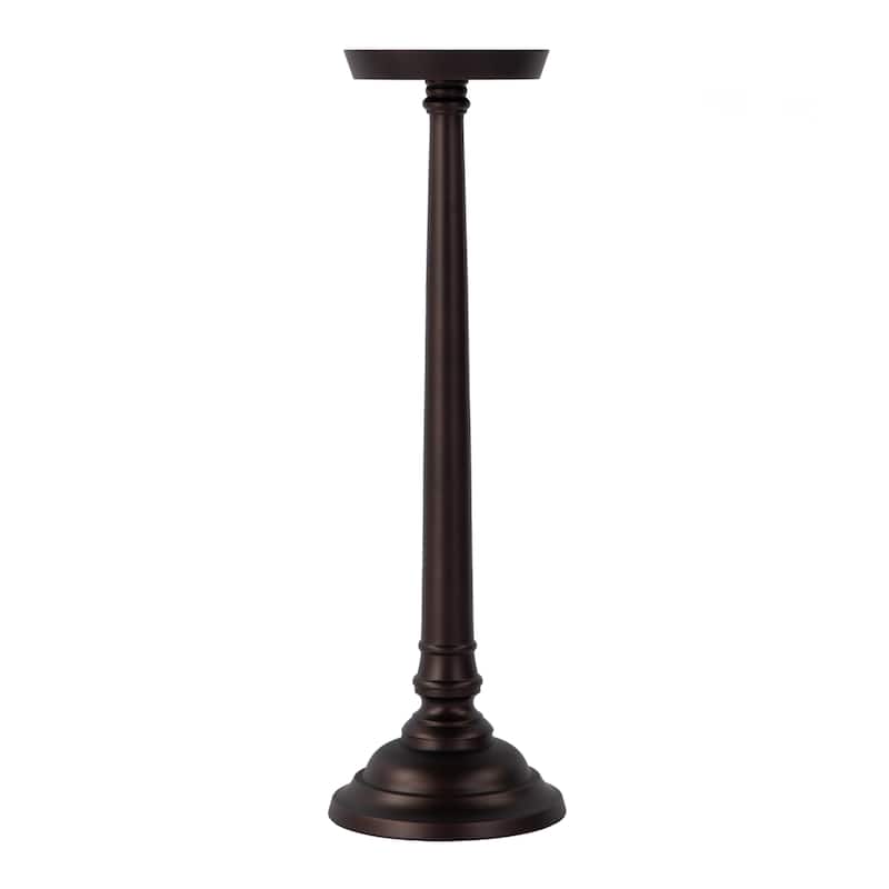 Tilly 7 in. W Round All Metal Pedestal Base End Table