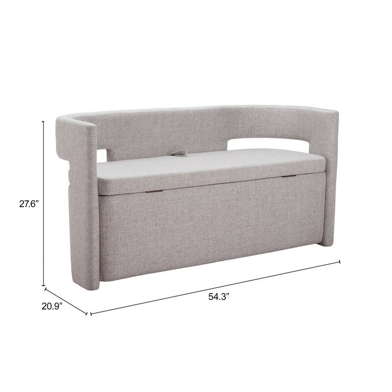 Papua Storage Bench Gray