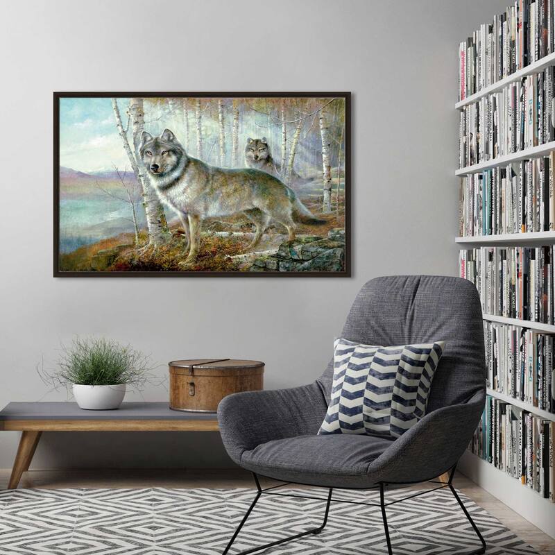 "Soul Mates" by Ruane Manning Print on Floating Canvas