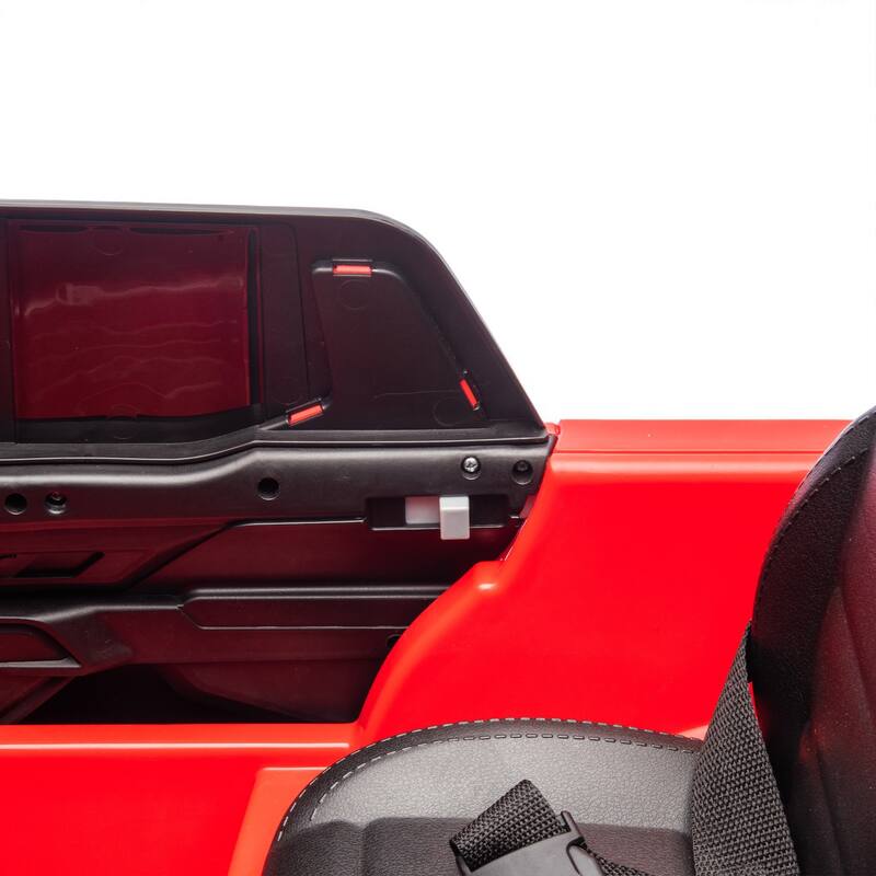 24V Licensed Chevrolet Silverado Kids Ride-On Car with Parent Control, Bluetooth, LED Lights, and Four-Wheel Suspension
