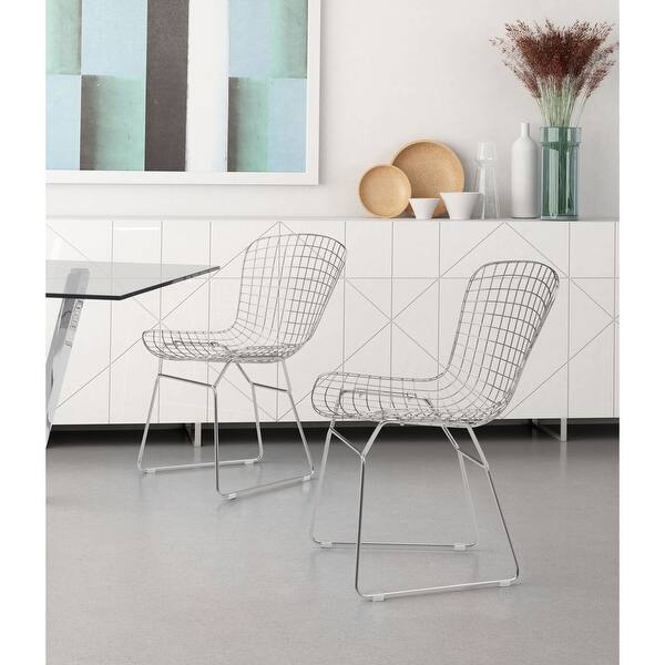 slide 2 of 3, Beauclair Dining Chair (Set of 2) Chrome