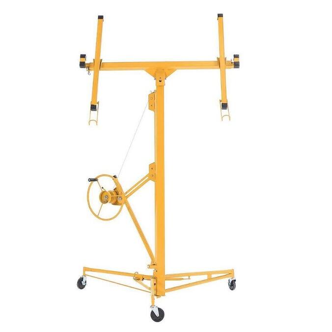 53'' Drywall Panel Hoist Jack Lifter Drywall Lift Panel Lift - Yellow
