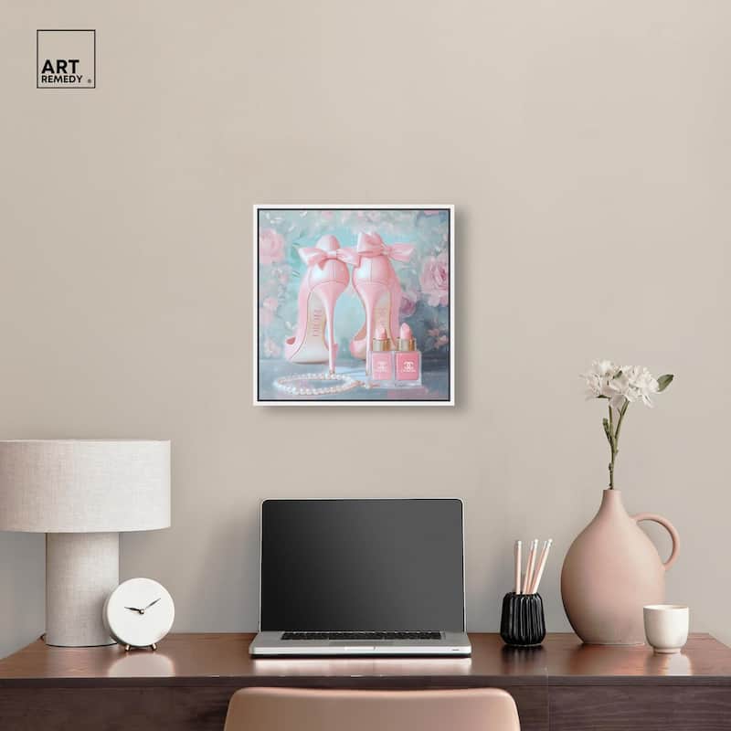 Love Dainty Heels Canvas by Art Remedy
