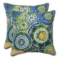 Almofadas Assento Pillow Perfect - 2 Unidades, Azul, Externo/Interno