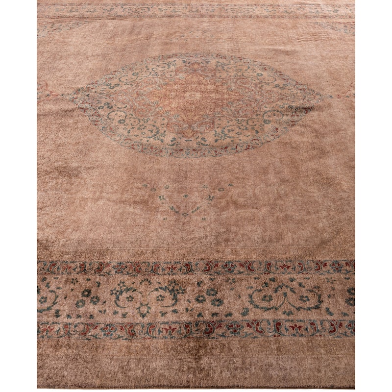 Overdyed One-of-a-Kind Hand-Knotted Area Rug - Brown - 9' 3" x 11' 9"