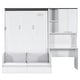 preview thumbnail 4 of 6, Murphy Bed Wall Unit with Sofa, Storage Cabinet & Desk by Harper&Bright Designs