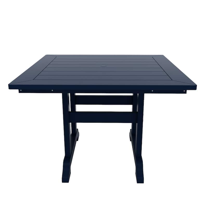 Altura 5-Piece Square Poly Eco-Friendly All Weather Outdoor Dining Set with Armchairs