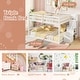 preview thumbnail 12 of 20, Costway Full Over Full Low Bunk Bed with Storage Stairs with
