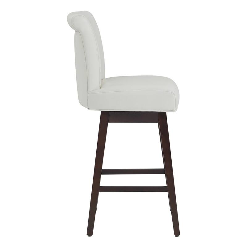 Spruce & Spring Noah Upholstered 26-inch Counter Height Swivel Barstool Set