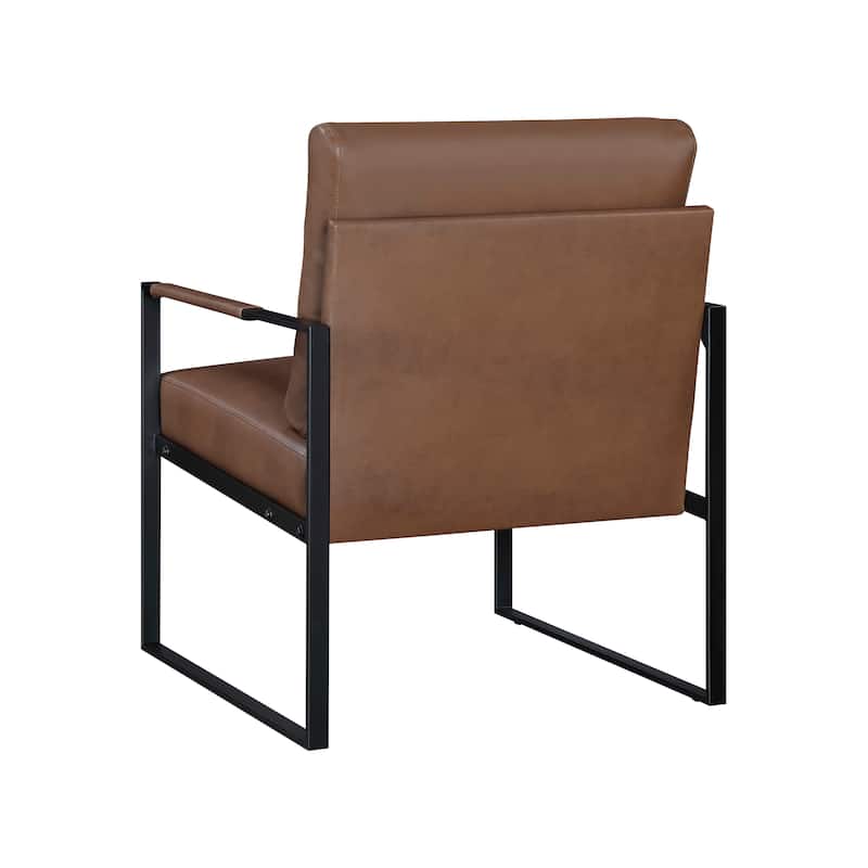 Talbot Faux Leather Accent Chair