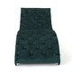 preview thumbnail 7 of 17, Roomfitters Tufted Velvet Chaise Lounge, Modern Recliner with Arched Back and Wooden Legs