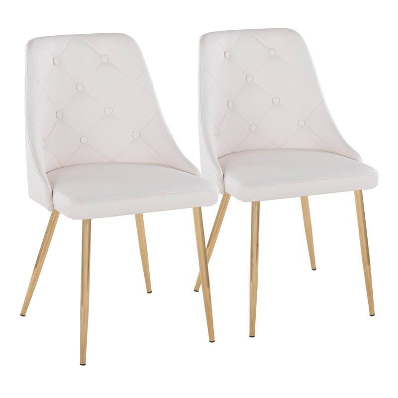 Carson Carrington Ockelbo Dining Chair with Tapered Metal Legs (Set of 2)