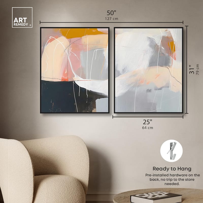 California in Haze Canvas Set of 2 by Art Remedy
