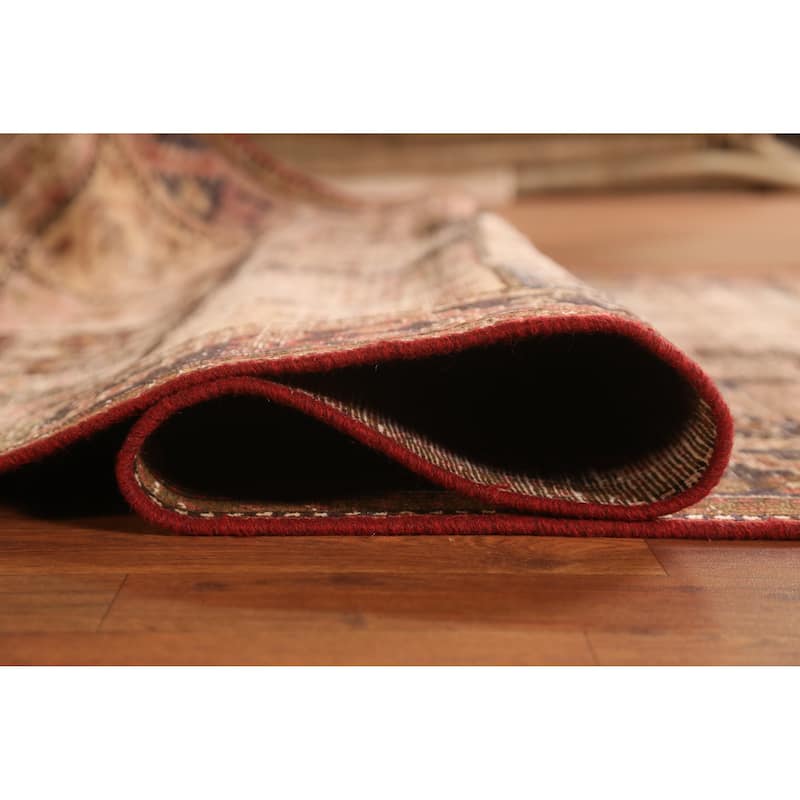 Hand Knotted Oriental 100% Wool Carpet Traditional Geometric Multi-Colored Bakhtiari Area Rug - 10' 2'' X 4' 11''