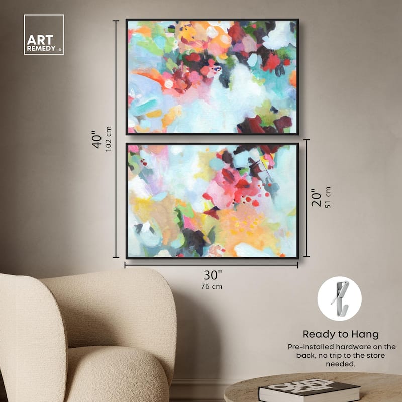Play of Light Canvas Set of 2 by Art Remedy