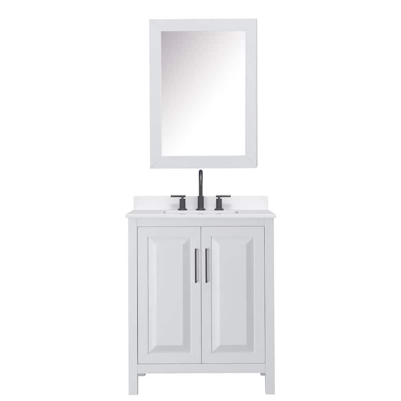 Wyndham Collection WCV252530S-QTZ-US3MED Daria 30" Free Standing