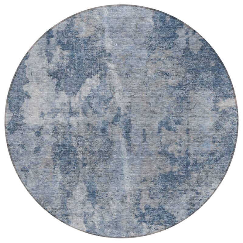 Machine Washable Indoor/ Outdoor Modern Ombre Chantille Rug