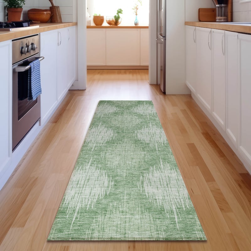 Premium Washable Super Soft Abstract Ombre Mayfield Rug - Mint - 2' 3" x 7' 6"