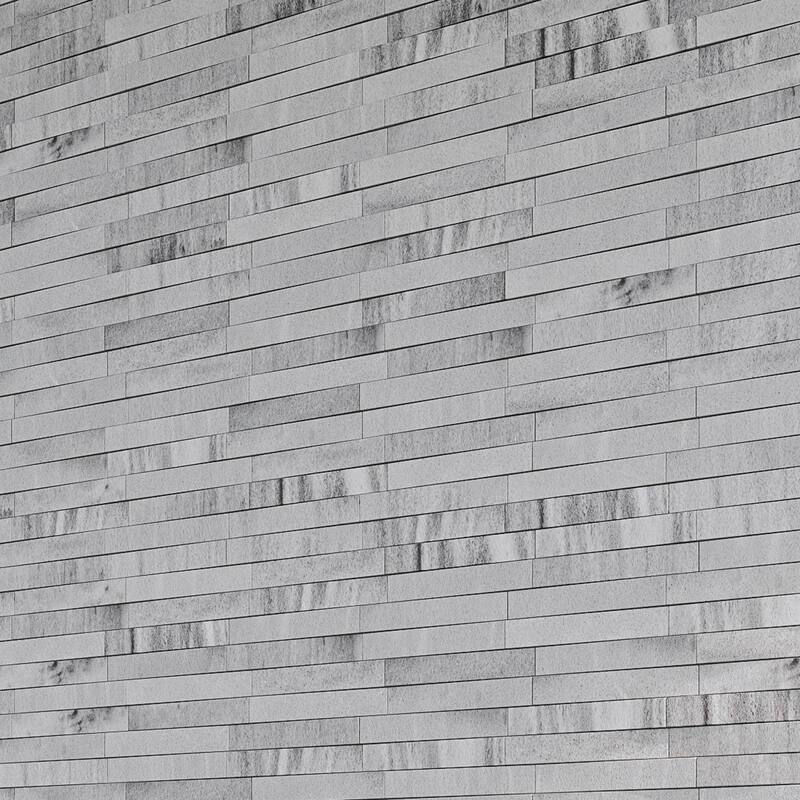 Weave 6 in. x 22 in. Panel and 8 in. x 24 in. Corner Honed Marble Wall Tile - Panel - 5.91 in. x 21.65 in. - Lunar
