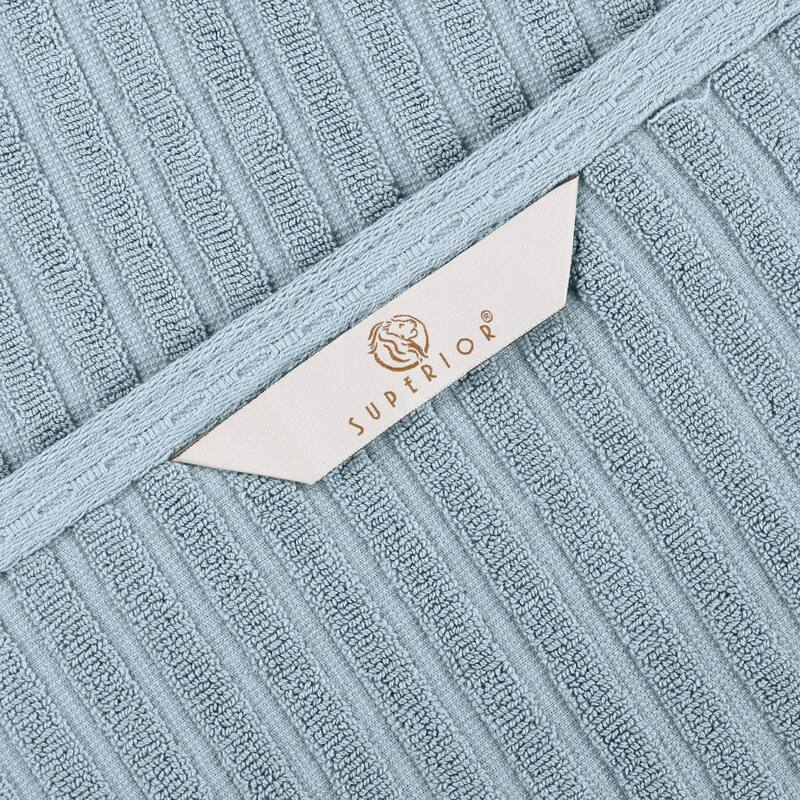 Superior Soho Ribbed Cotton Bath Towel Set of 2