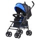 preview thumbnail 4 of 4, Carbon Steel Lightweight Stroller with Canopy, Recline and Foldable Frame - 30.71” L x 19.69” W x 40.94” H Black-Blue