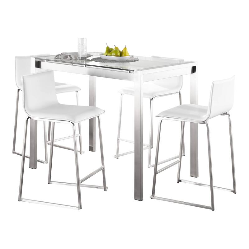Strick & Bolton Forrest Mara Upholstered 5-Piece Counter Height Dining Set