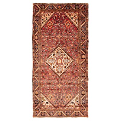 ECARPETGALLERY Hand-knotted Anadol Red Wool Rug - 4'11 x 10'3