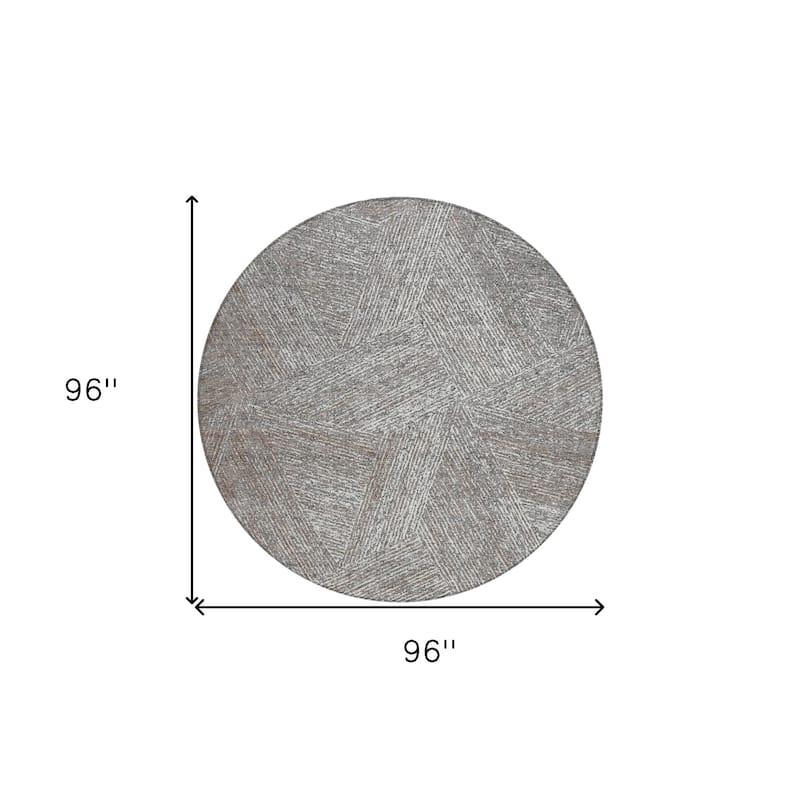 HomeRoots Abstract Transitional Rectangle Outdoor Rug
