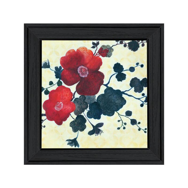 TrendyDecor4U Contemporary "Japanese Blossoms I" Framed Print Wall Art