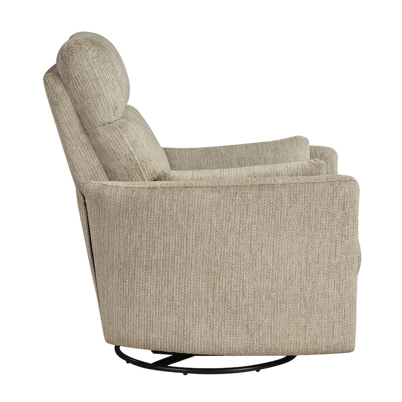 Abbeville 33" Microfiber Manual Swivel Glider Reclining Chair