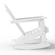 preview thumbnail 7 of 10, Laguna Hdpe All Weather Outdoor Patio Rocking Chair