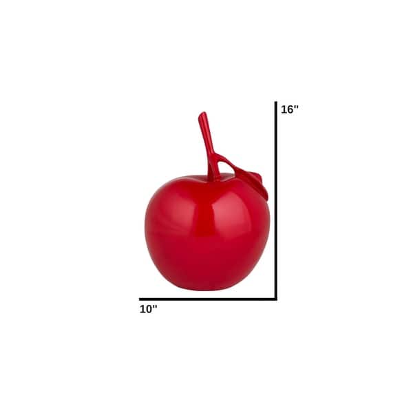 dimension image slide 2 of 3, Finesse Decor- Resin Apple Sculpture
