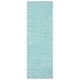 preview thumbnail 26 of 84, SAFAVIEH Handmade Flatweave Montauk Adrian Casual Cotton Rug 2'3" x 11' Runner - Aqua/Ivory - Runner