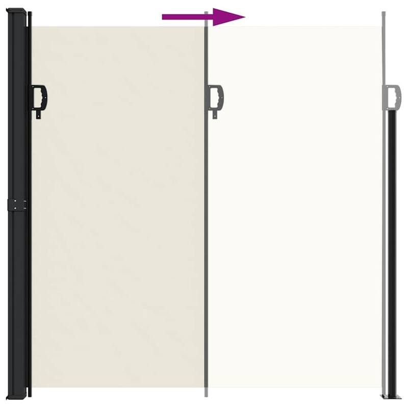 vidaXL Retractable Side Awning Patio Sun Shade Freestanding Privacy Screen