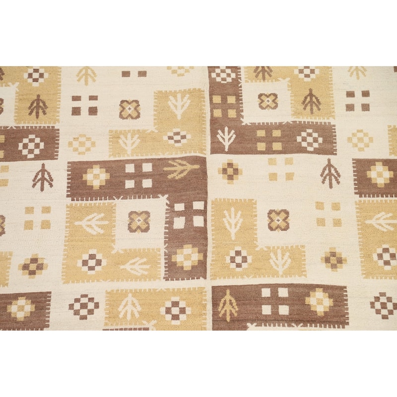 Tribal Geometric Gabbeh Kashkoli Oriental Area Rug Wool Hand-knotted - 6'4" x 9'7"