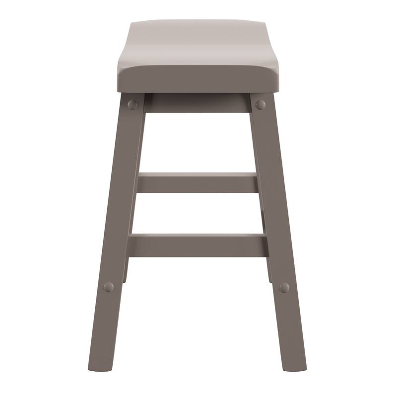 Salvador 18-in. Backless Saddle-seat Stools (Set of 2) by iNSPIRE Q Bold - Stool