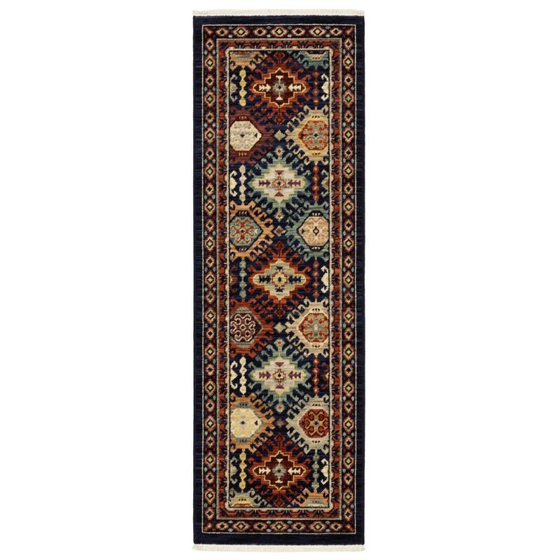 HomeRoots Oriental Traditional Rectangle Area Rug