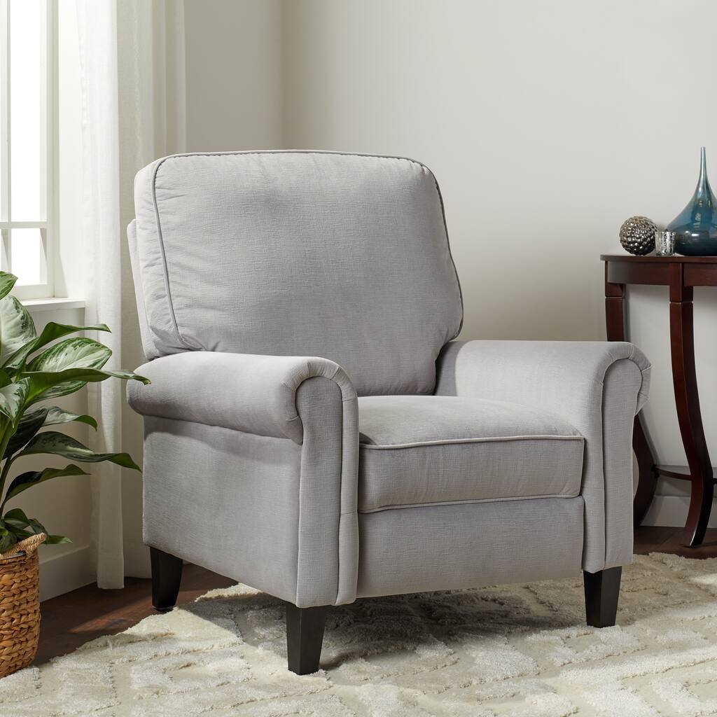 Porch & Den Cohn Grey Push Back Recliner